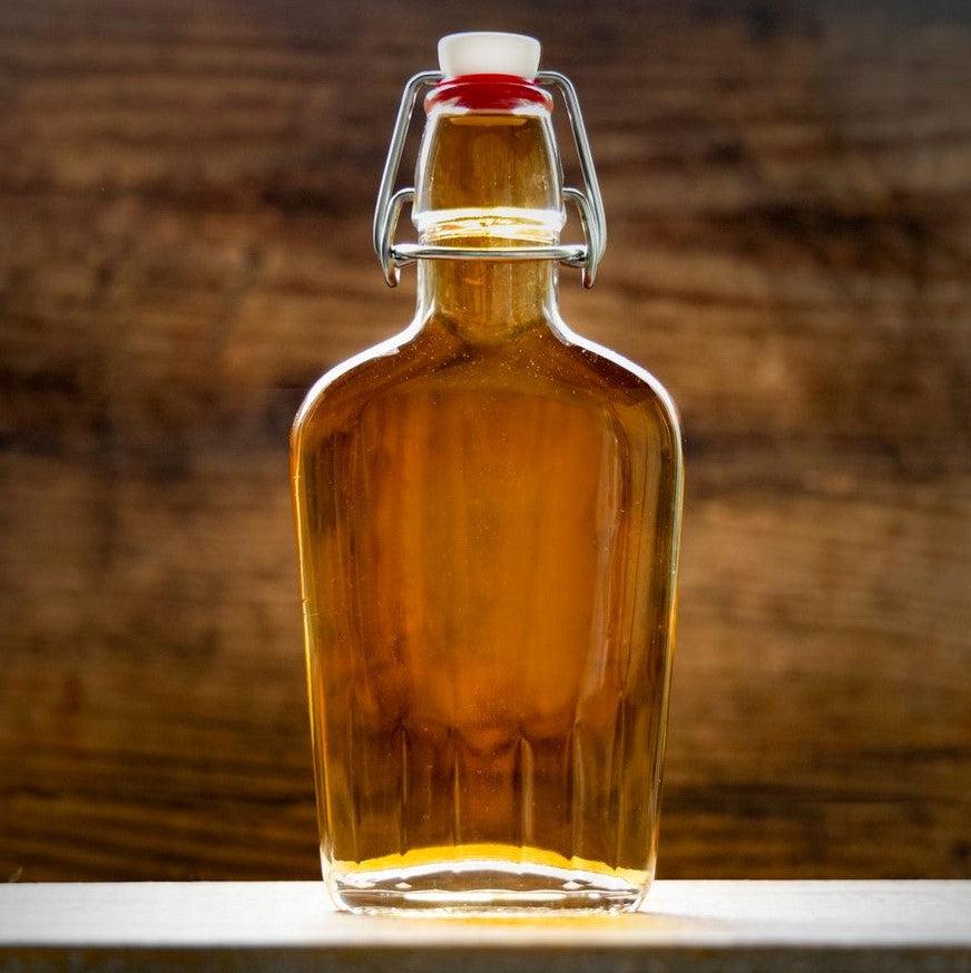 Personalized Vintage Style Glass Flask