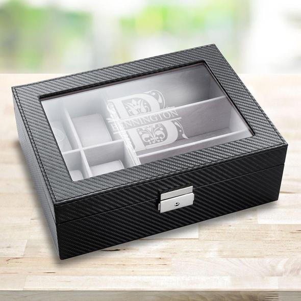 Personalized Watch Box and Sunglasses Box - Combo - Monogram