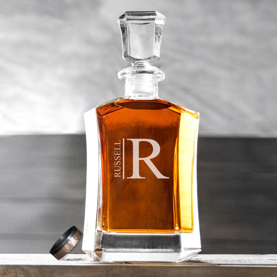 Personalized Whiskey Glass Decanter