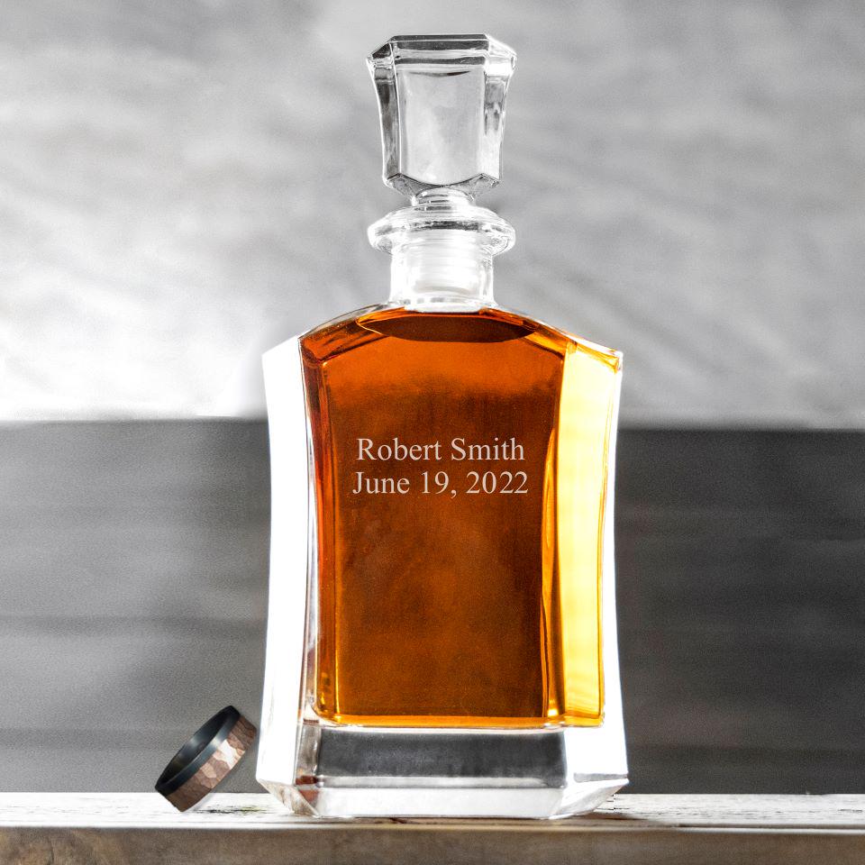 Personalized Whiskey Glass Decanter