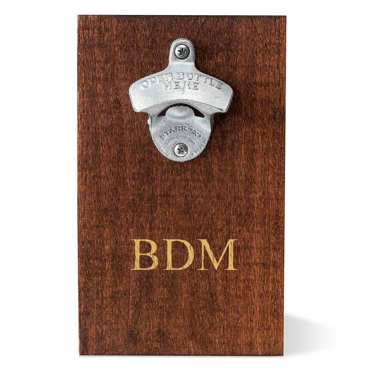 Personalized Wood Plank Wall Bottle Opener