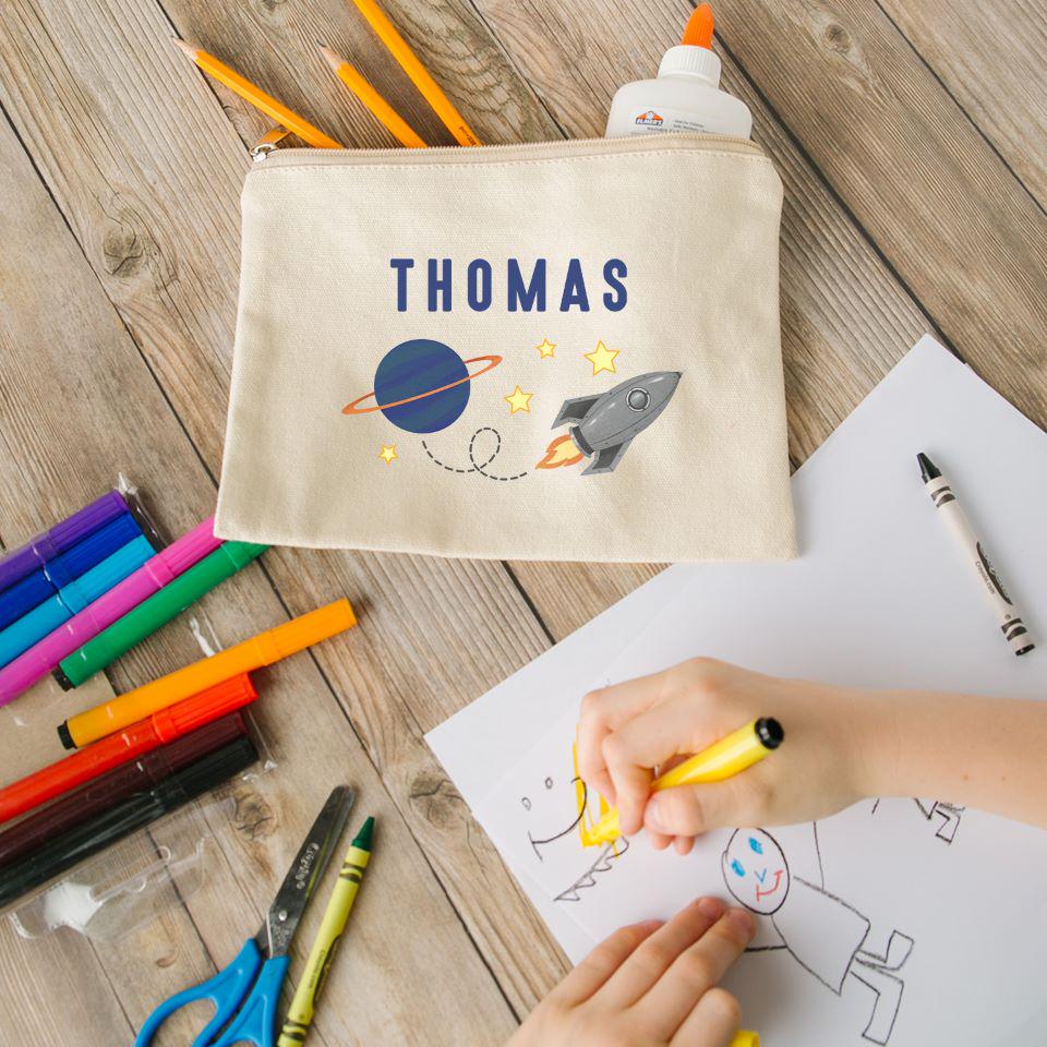 Personalized Zippered Pencil Bag