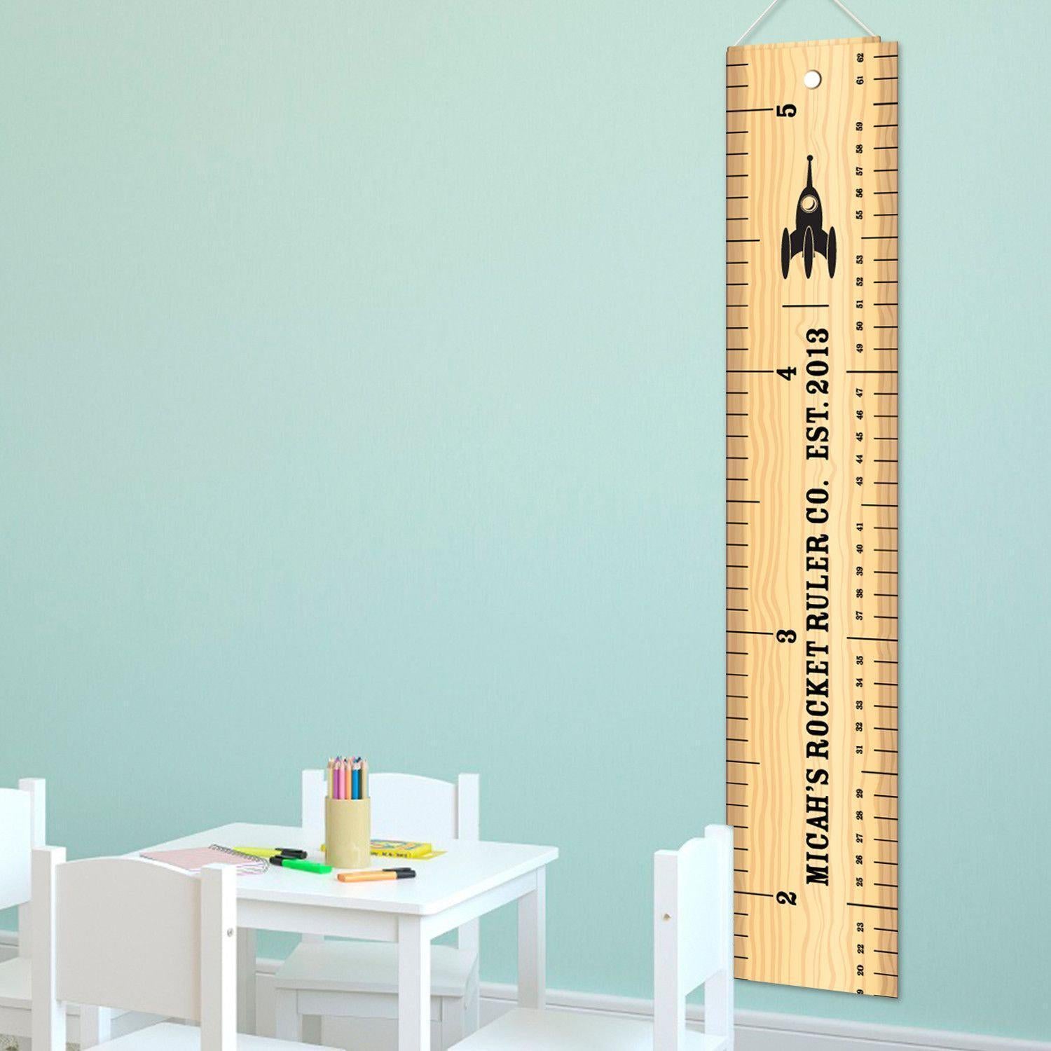 Rocket Ruler Growth Chart for Boys