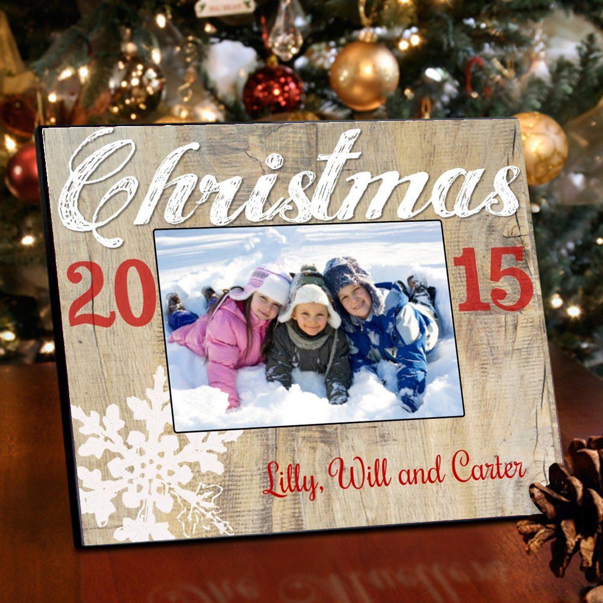 Rustic Holiday Picture Frame - All