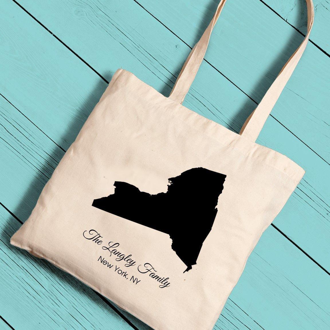 State Canvas Tote Bag